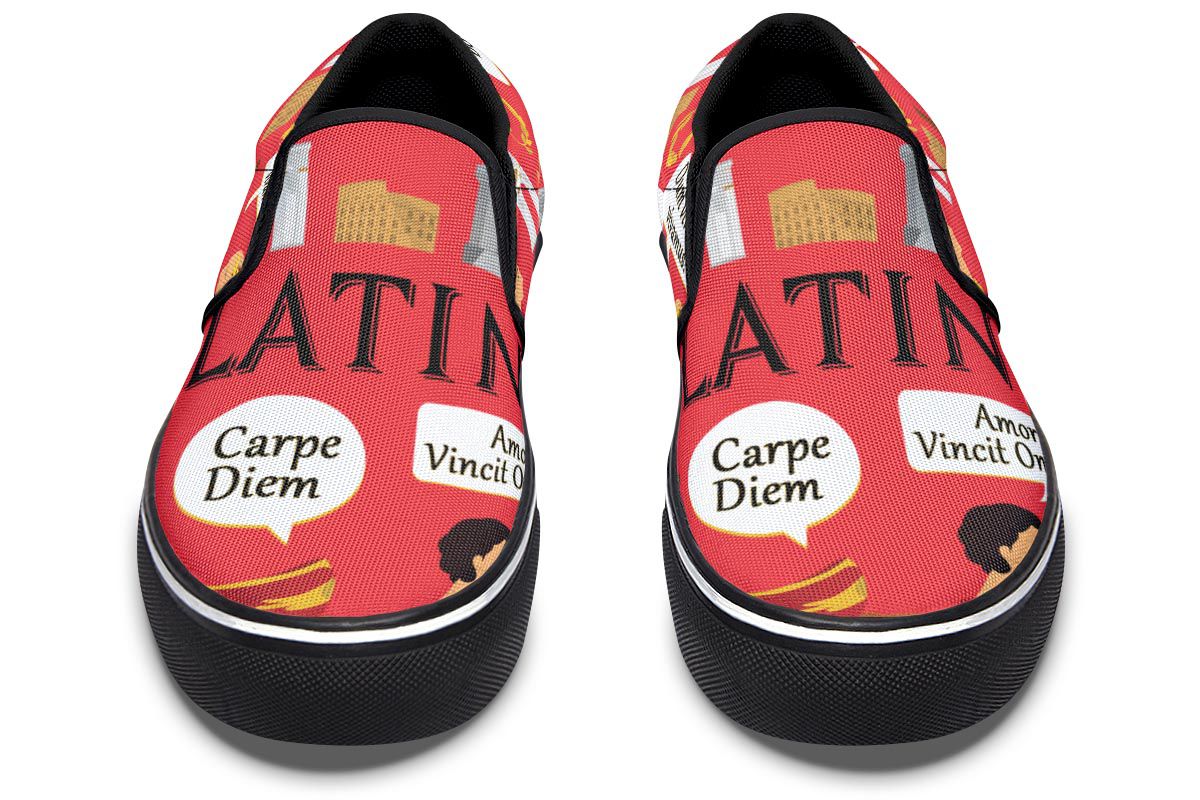 Latin Language Slip-On Shoes