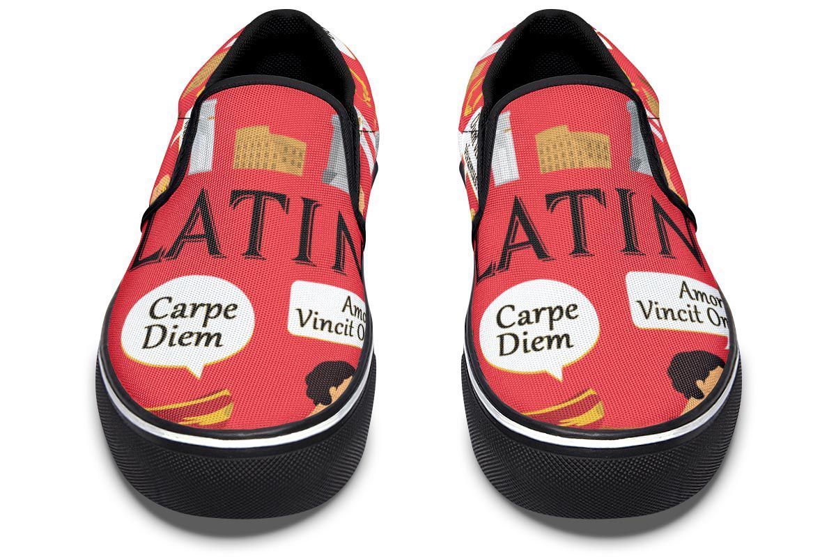 Latin Language Slip-On Shoes