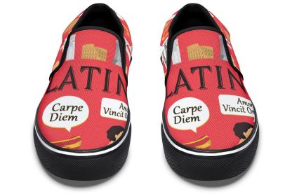 Latin Language Slip-On Shoes
