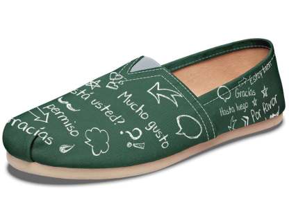 Spanish Chalkboard Casual Shoes