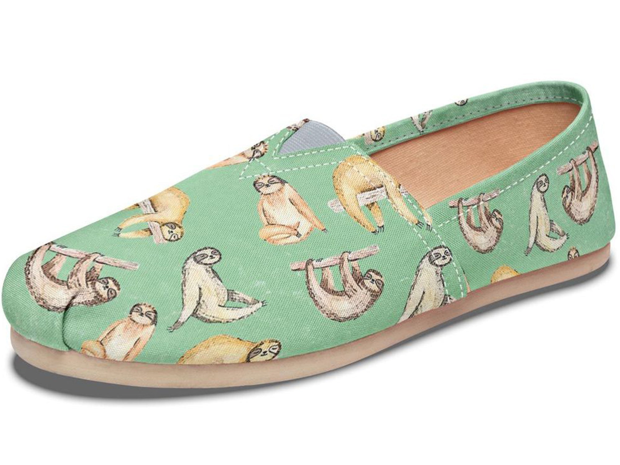 Sloth Pattern Casual Shoes
