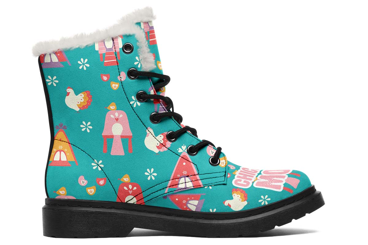 Chicken Mom Winter Boots
