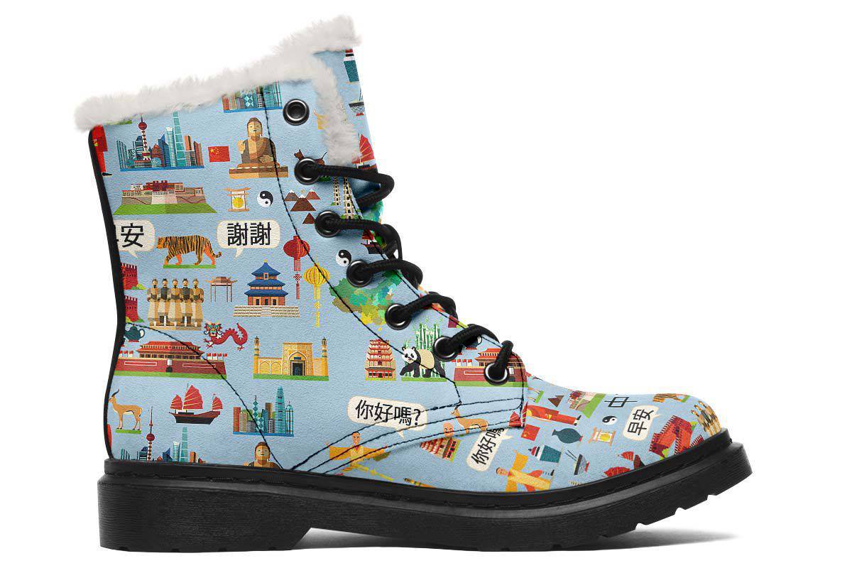 Chinese Language Winter Boots