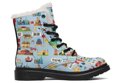 Chinese Language Winter Boots