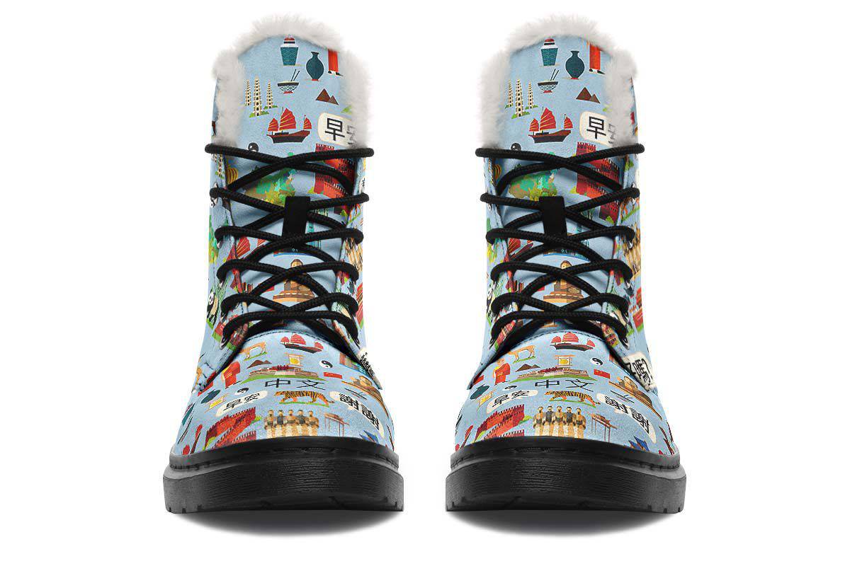 Chinese Language Winter Boots