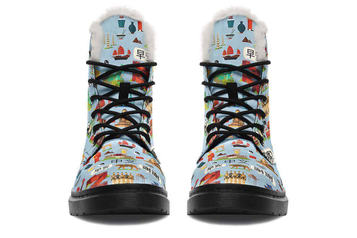Chinese Language Winter Boots