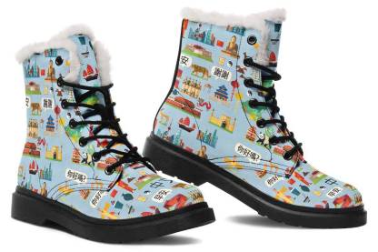 Chinese Language Winter Boots
