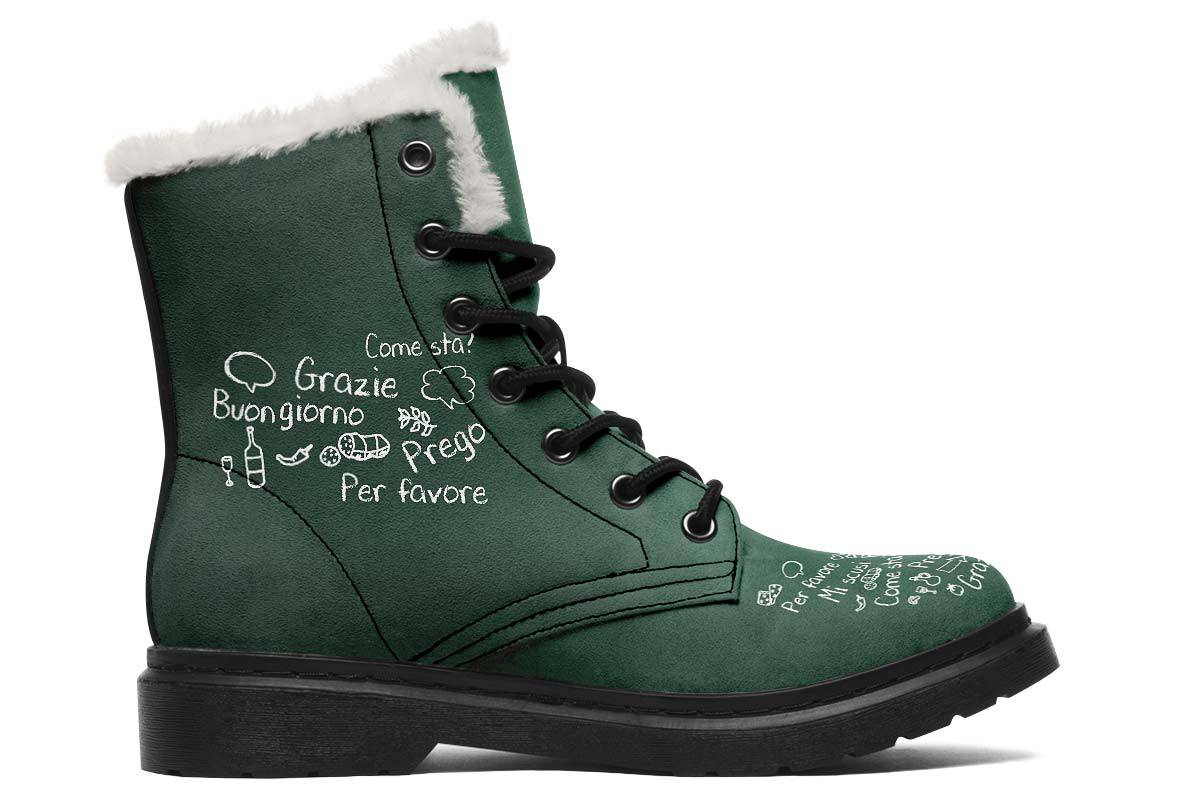 Italian Chalk Board Winter Boots