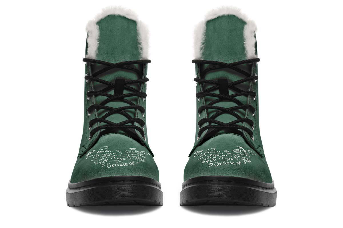 Italian Chalk Board Winter Boots