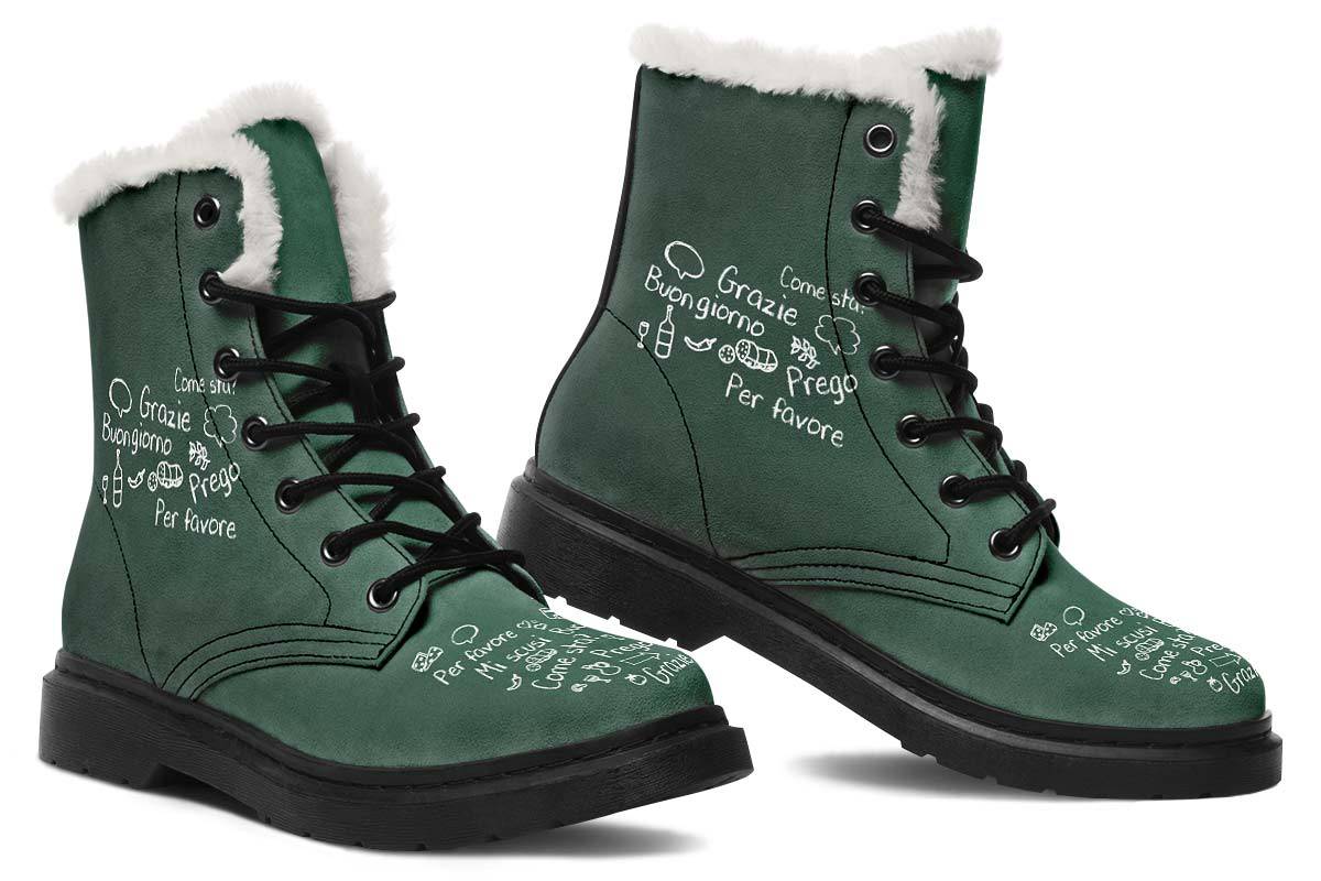 Italian Chalk Board Winter Boots