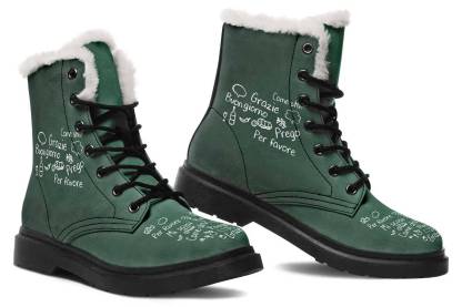 Italian Chalk Board Winter Boots