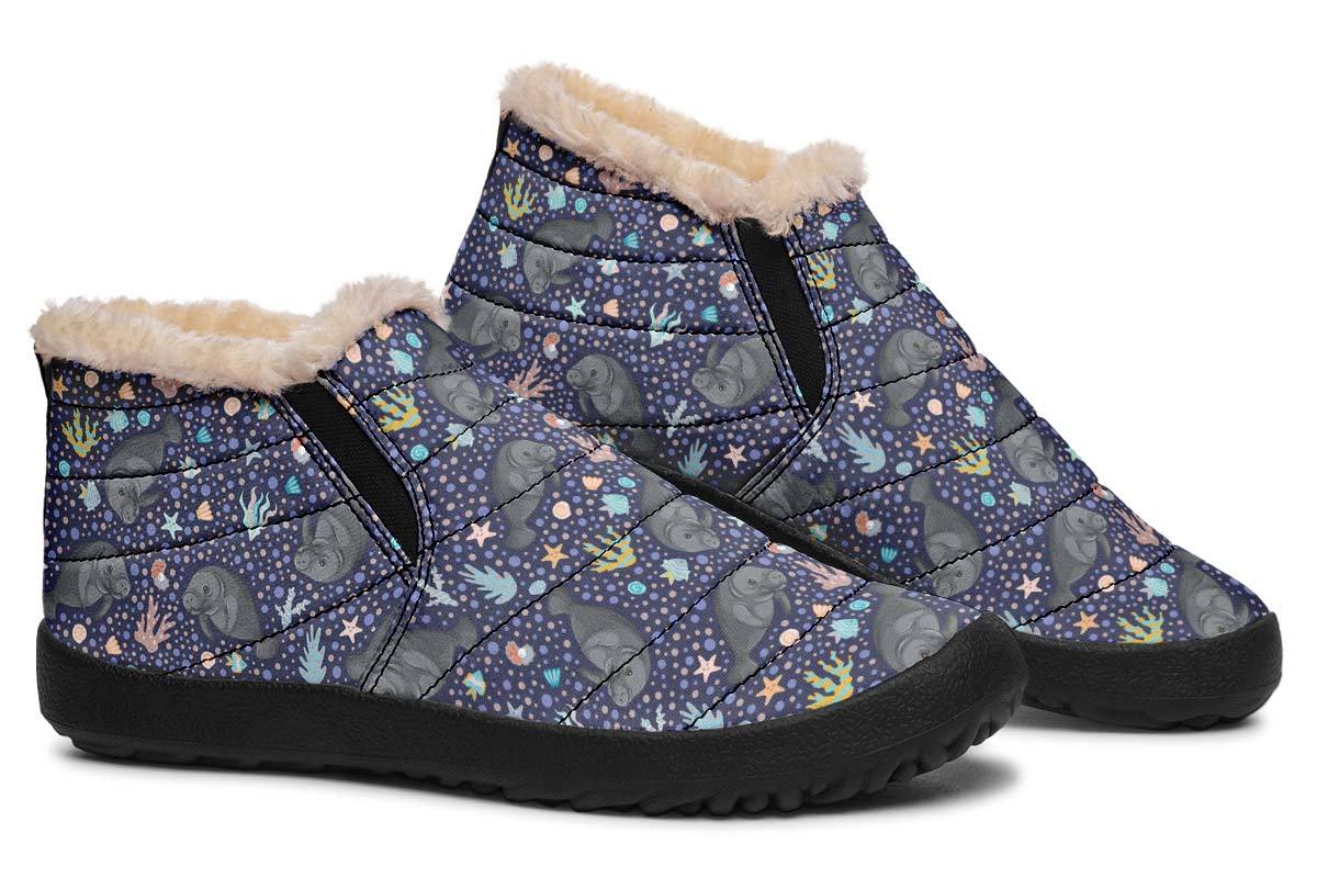 Manatee Party Winter Sneakers