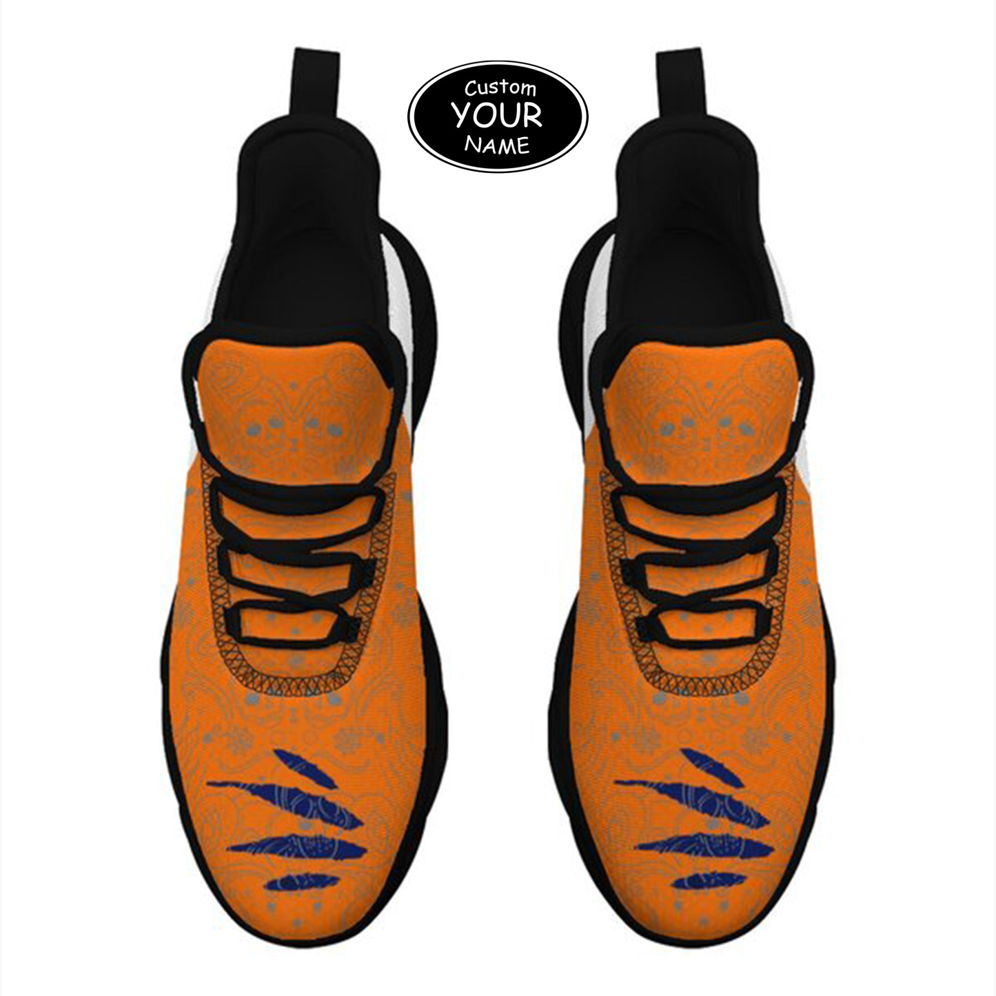 Max Sowl-25-yy-Syracuse-15-2, Personalized Syracuse Orange Custom Max Sowl Shoes, Patriotic Running Sneakers, Custom Comfortable Walking Shoes