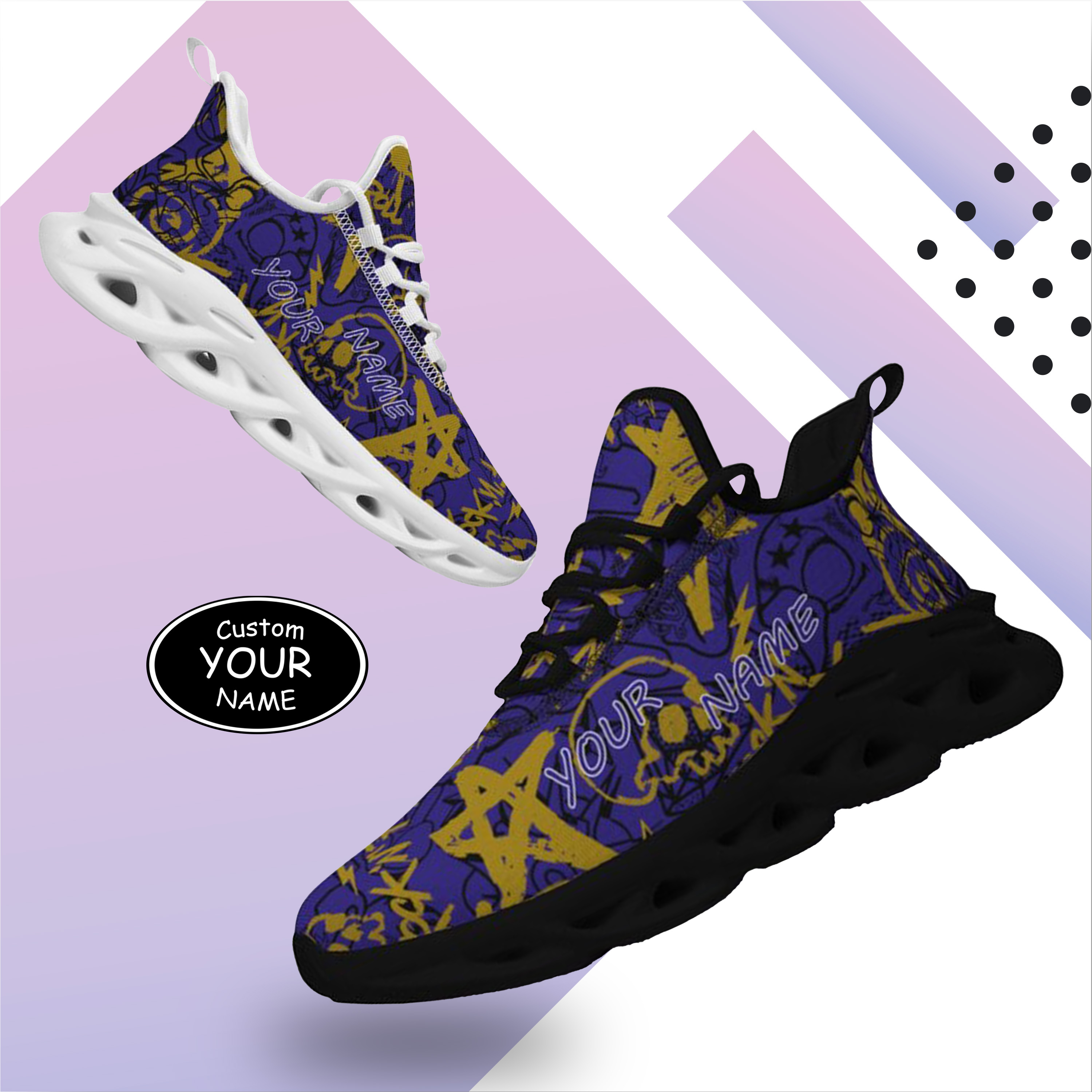 Max Sowl-25-yy-Baltimore-2-8, Personalized Baltimore Sneakers, Custom Breathable Walking Shoes, Patriotic Running Shoes