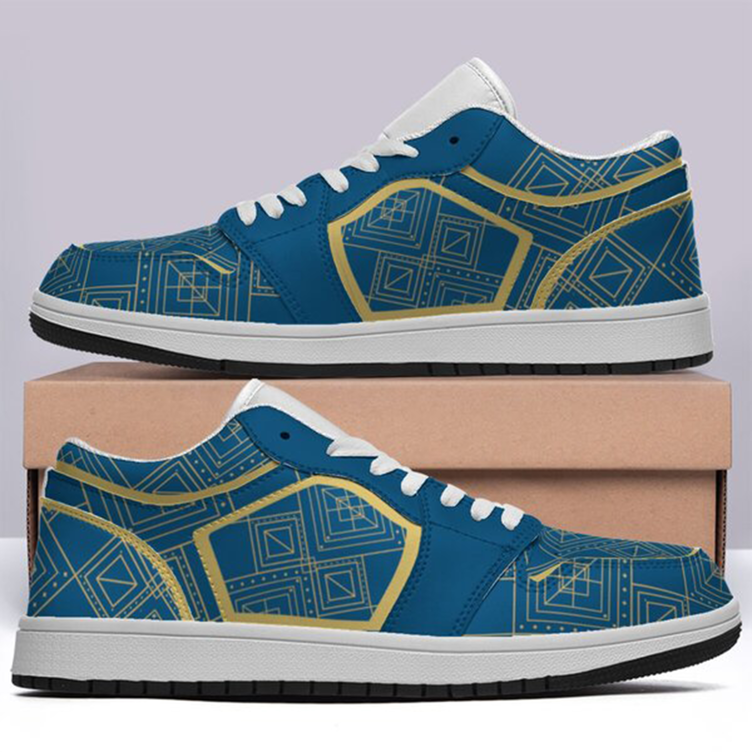 Jordan 1-25-cy-Quiet Luxe-10, Jordan 1 Retro Low Sneakers, Personalized Light Luxury Vintage Sneakers, Custom Printed Design, Light Breathable, Casual Walking Shoes, Fashion Sneakers