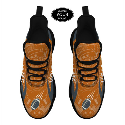 Max Sowl-25-yy-Austin-9-4, Personalized Texas Longhorns Custom Max Sowl Shoes, Personalized Sport Footwear, Custom Color-Blocked Running Shoes