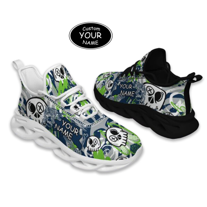 Max Sowl-25-cy-Seattle-27-7, Personalized Seattle Sneakers, Custom Breathable Walking Shoes, Patriotic Running Shoes