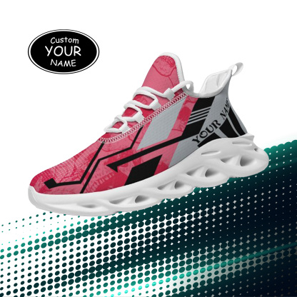 Personalized Ohio State Buckeyes Custom Max Sowl Shoes, Personalized Skull Sport Footwear, Custom Color-Blocked Running Shoes