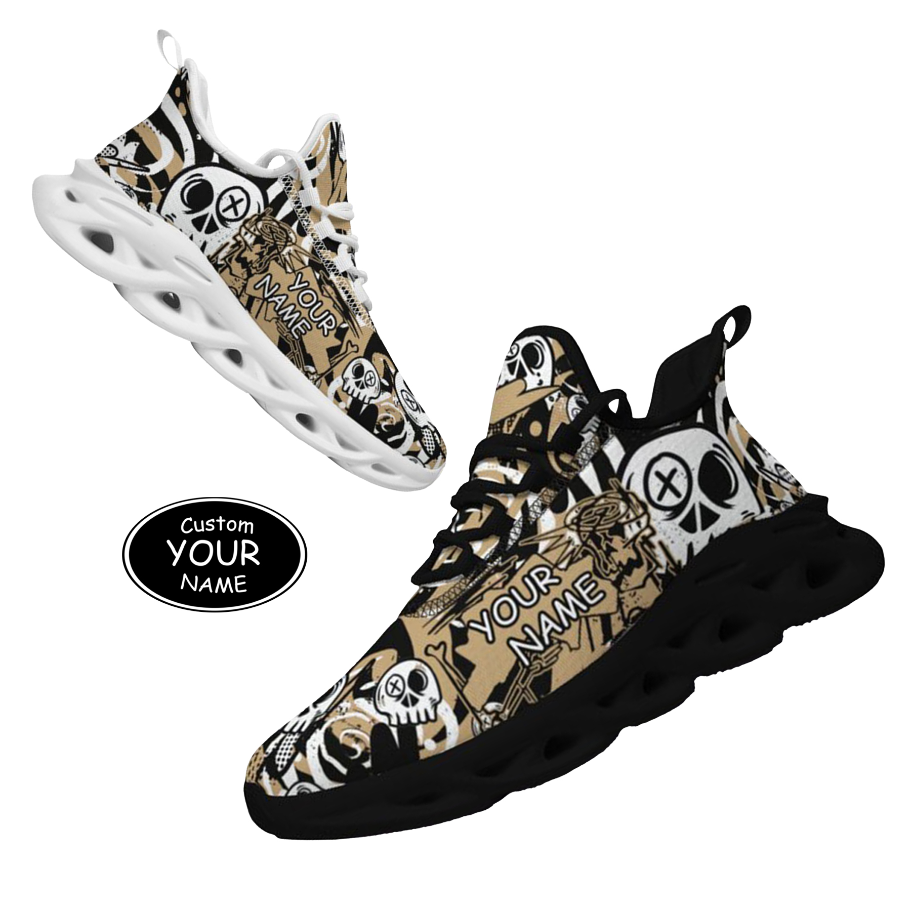 Max Sowl-25-cy-New Orleans-19-7, Personalized New Orleans Sneakers, Custom Breathable Walking Shoes, Patriotic Running Shoes