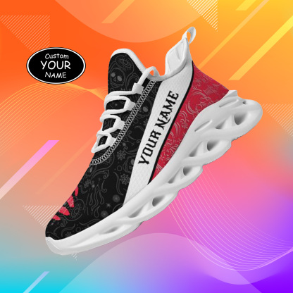 Personalized Cincinnati Bearcats Custom Max Sowl Shoes, Patriotic Running Sneakers, Custom Comfortable Walking Shoes