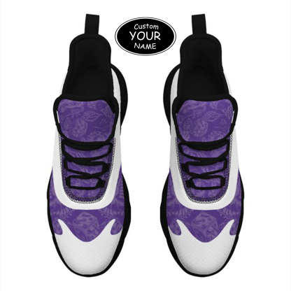 Max Sowl-25-cy-Evanston-21-3, Personalized Northwestern Wildcats Custom Max Sowl Shoes, Patriotic Running Sneakers, Custom Comfortable Walking Shoes