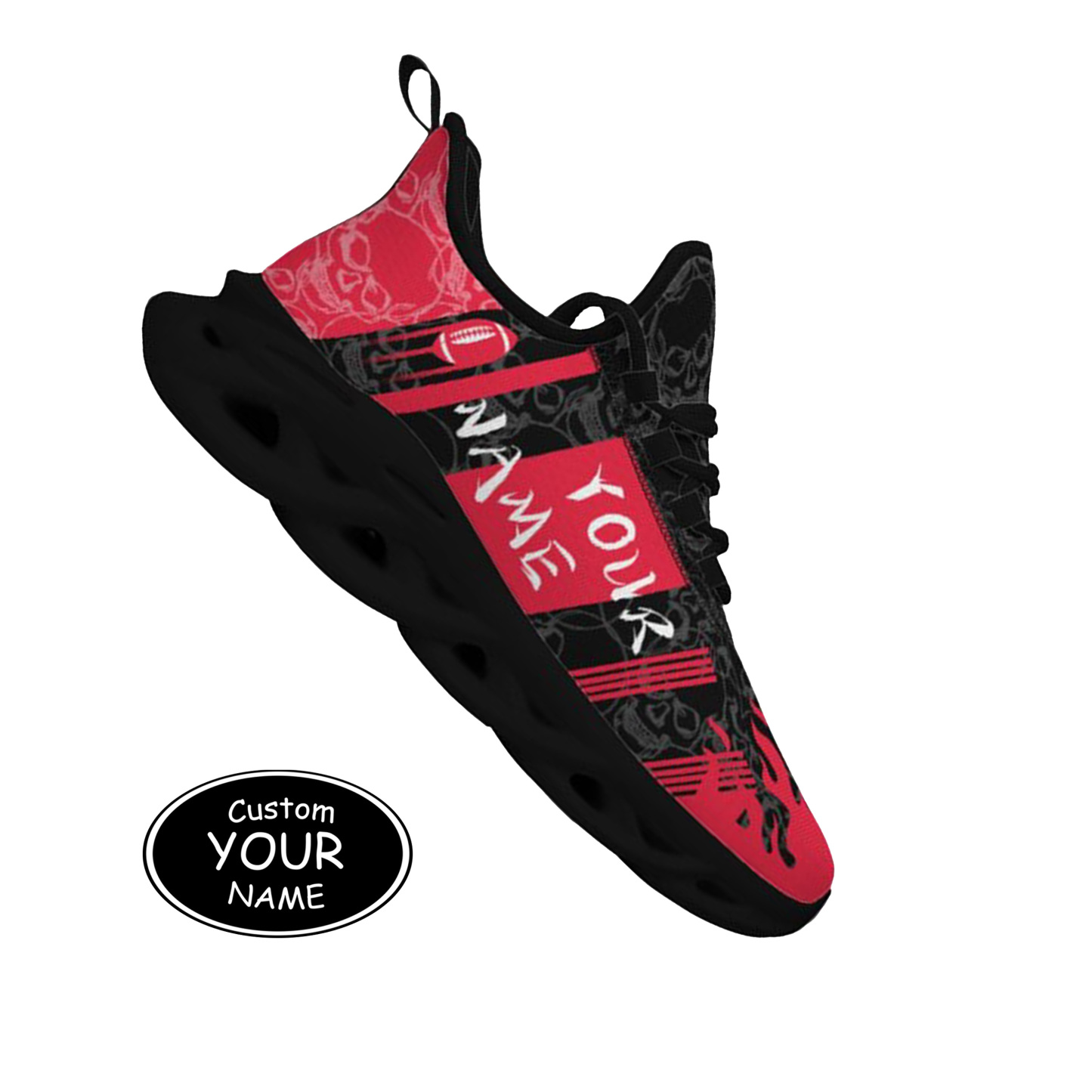 Max Sowl-25-yy-Cincinnati-24-3, Personalized Cincinnati Bearcats Custom Max Sowl Shoes, Patriotic Running Sneakers, Custom Comfortable Walking Shoes