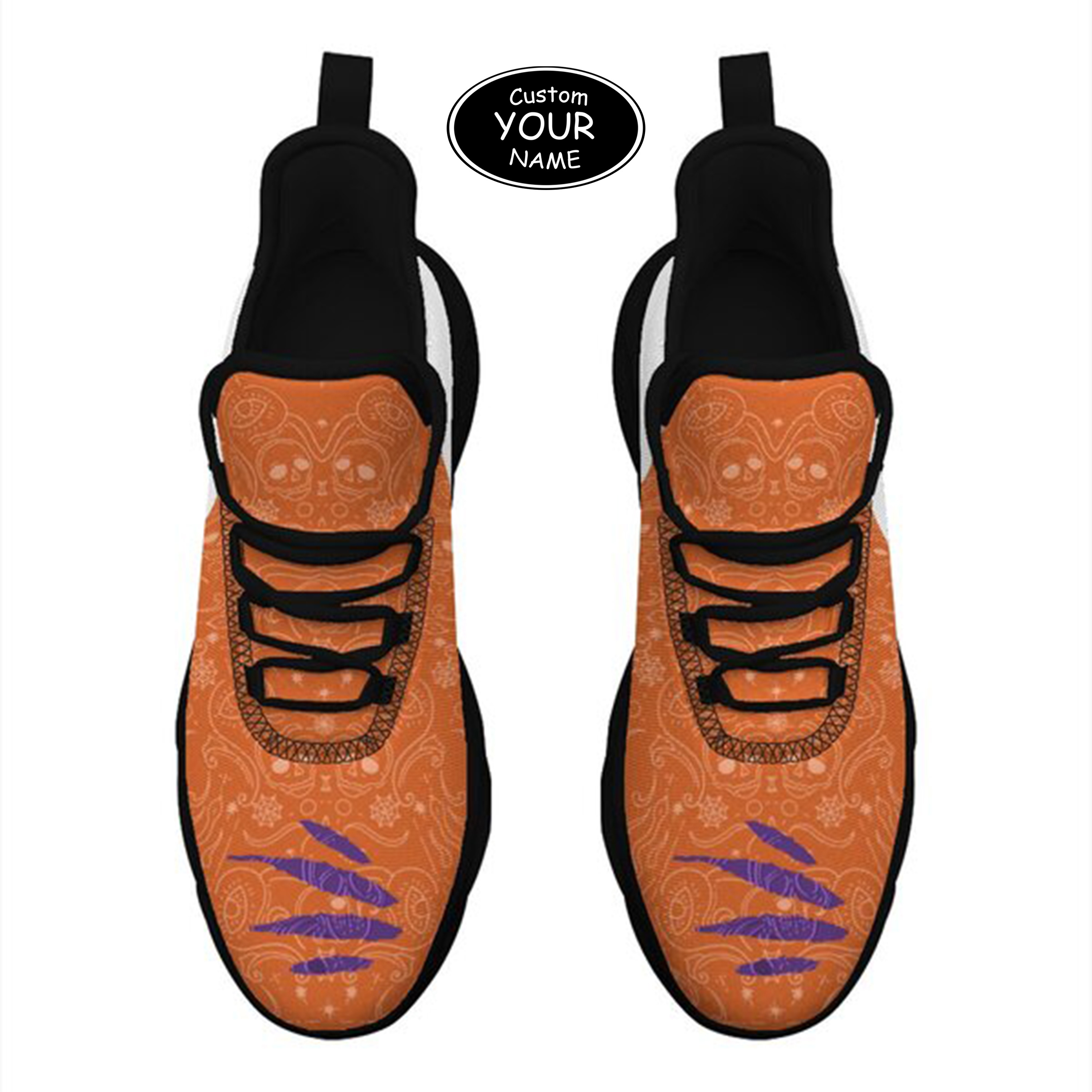 Max Sowl-25-yy-Clemson-1-2, Personalized Clemson Tigers Custom Max Sowl Shoes, Patriotic Running Sneakers, Custom Comfortable Walking Shoes