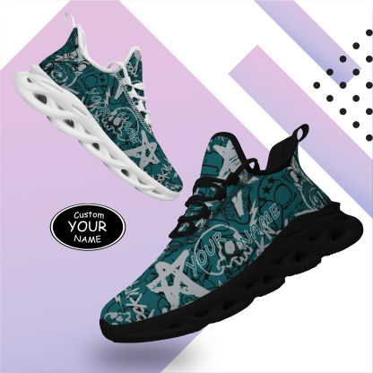 Philadelphia, Personalized Sneakers, Custom Breathable Walking Shoes, Patriotic Running Shoes