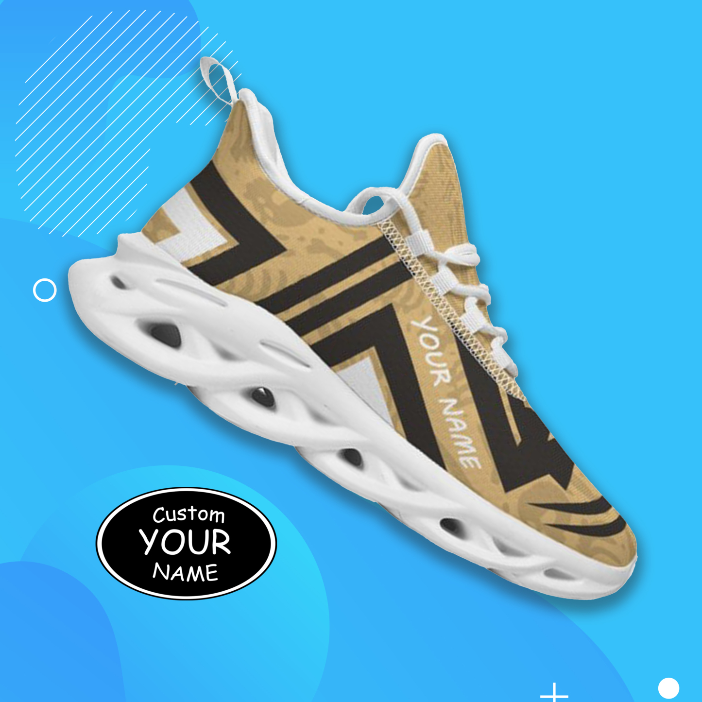 Max Sowl-25-cy-West Point-19-4, Personalized Army Black Knights Custom Max Sowl Shoes, Personalized Sport Footwear, Custom Color-Blocked Running Shoes