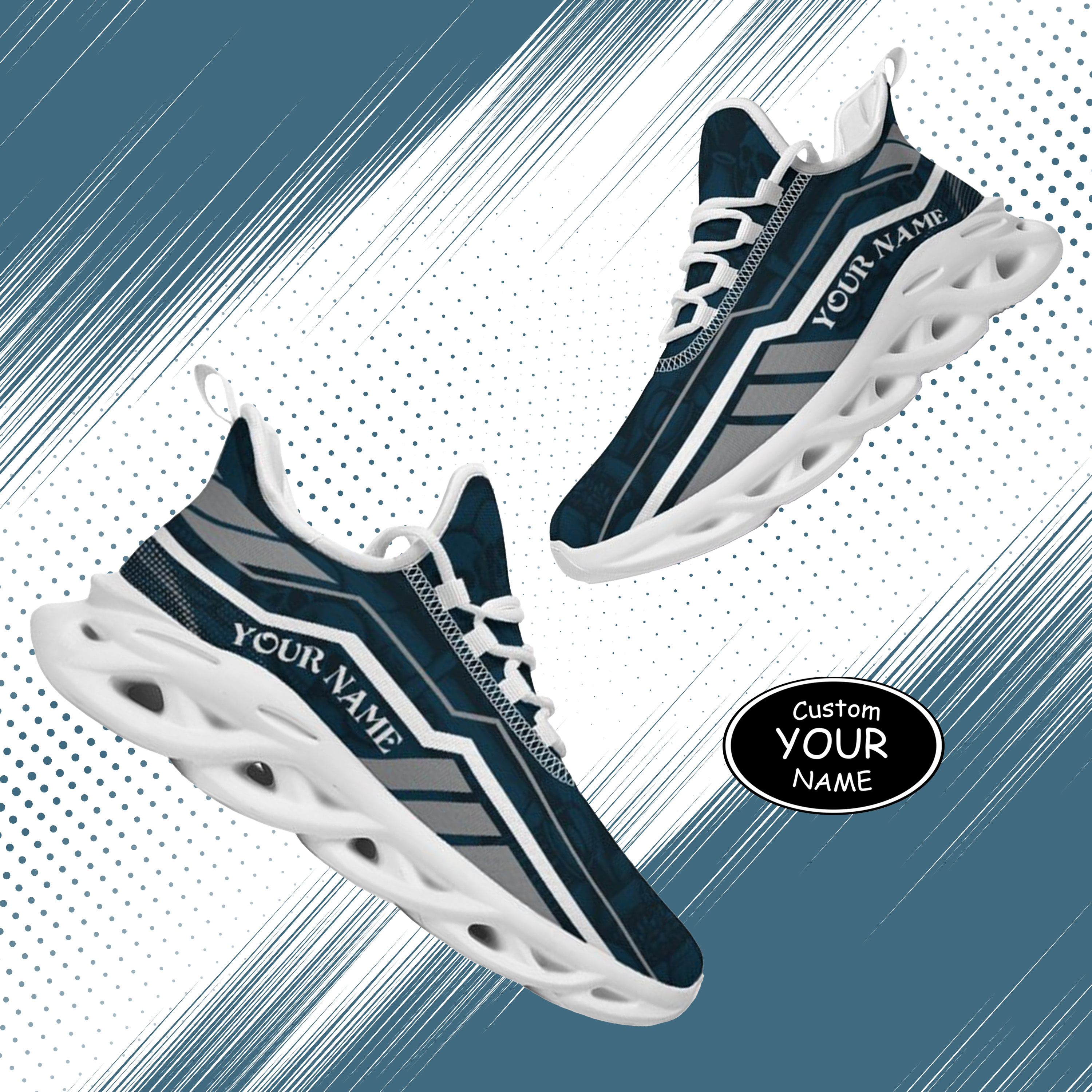 Personalized Utah State Aggies Custom Max Sowl Shoes, Patriotic Running Sneakers, Custom Comfortable Walking Shoes