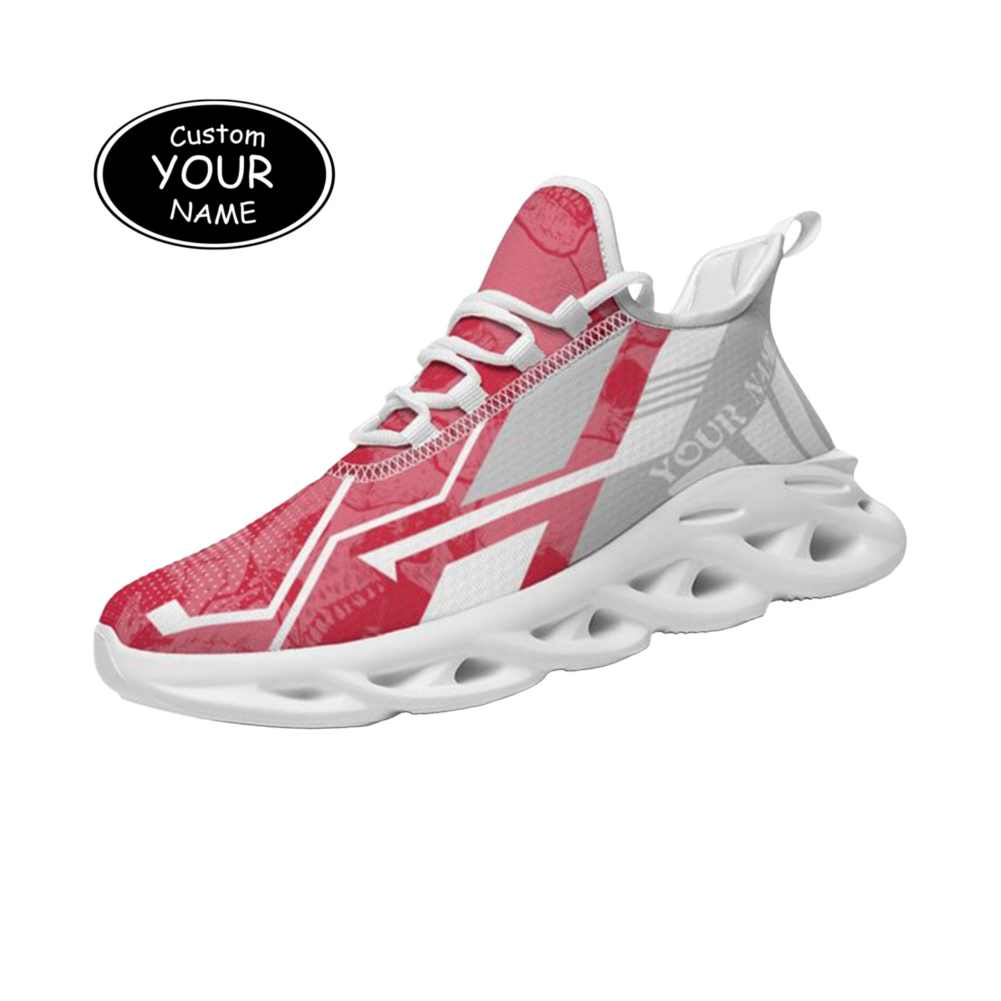 Max Sowl-25-yy-Tuscaloosa-2-5, Personalized Alabama Crimson Tide Custom Max Sowl Shoes, Personalized Skull Sport Footwear, Custom Color-Blocked Running Shoes