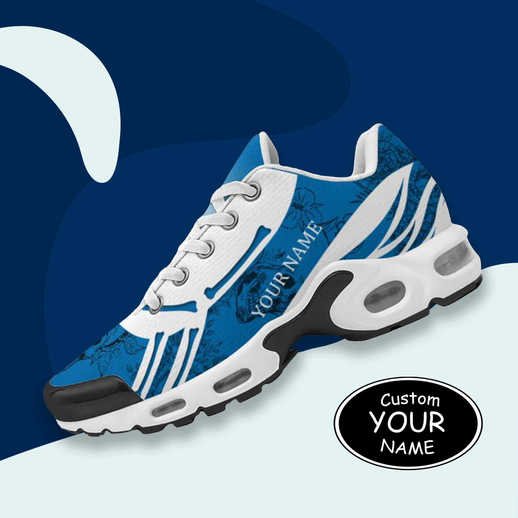 TN-25-cy-Detroit-11-1，Personalized  Detroit Sneakers, Custom Breathable Walking Shoes, Patriotic Running Shoes