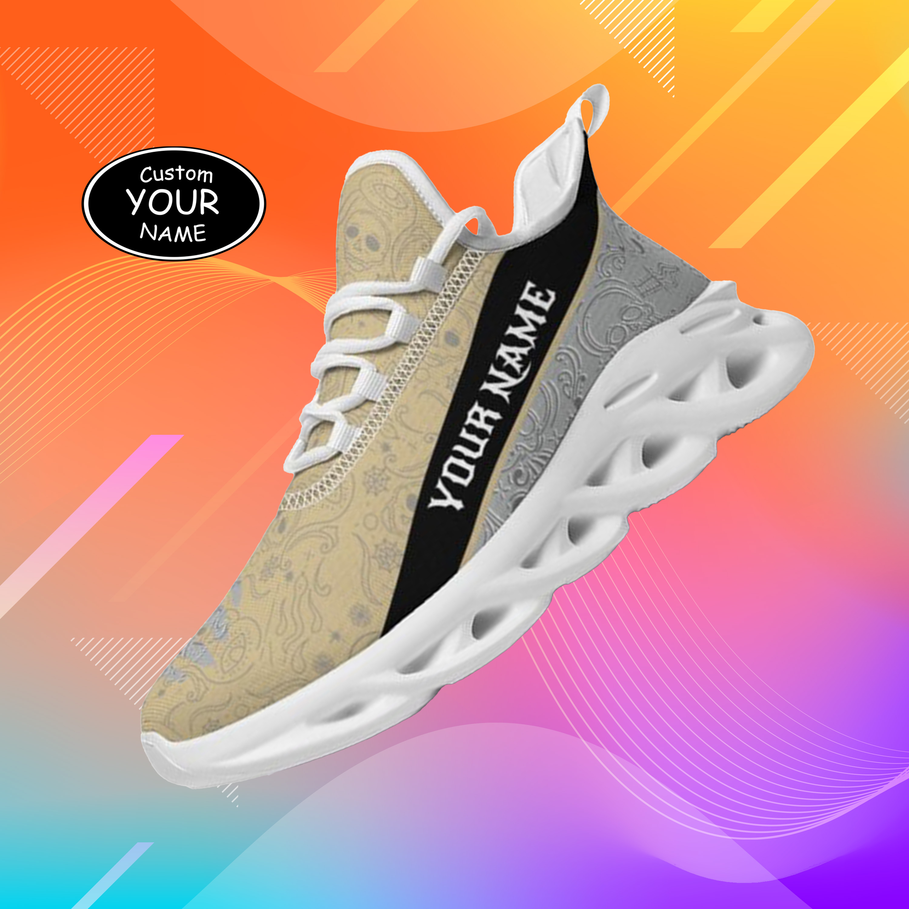 Max Sowl-25-yy-West Point-19-2, Personalized Army Black Knights Custom Max Sowl Shoes, Patriotic Running Sneakers, Custom Comfortable Walking Shoes