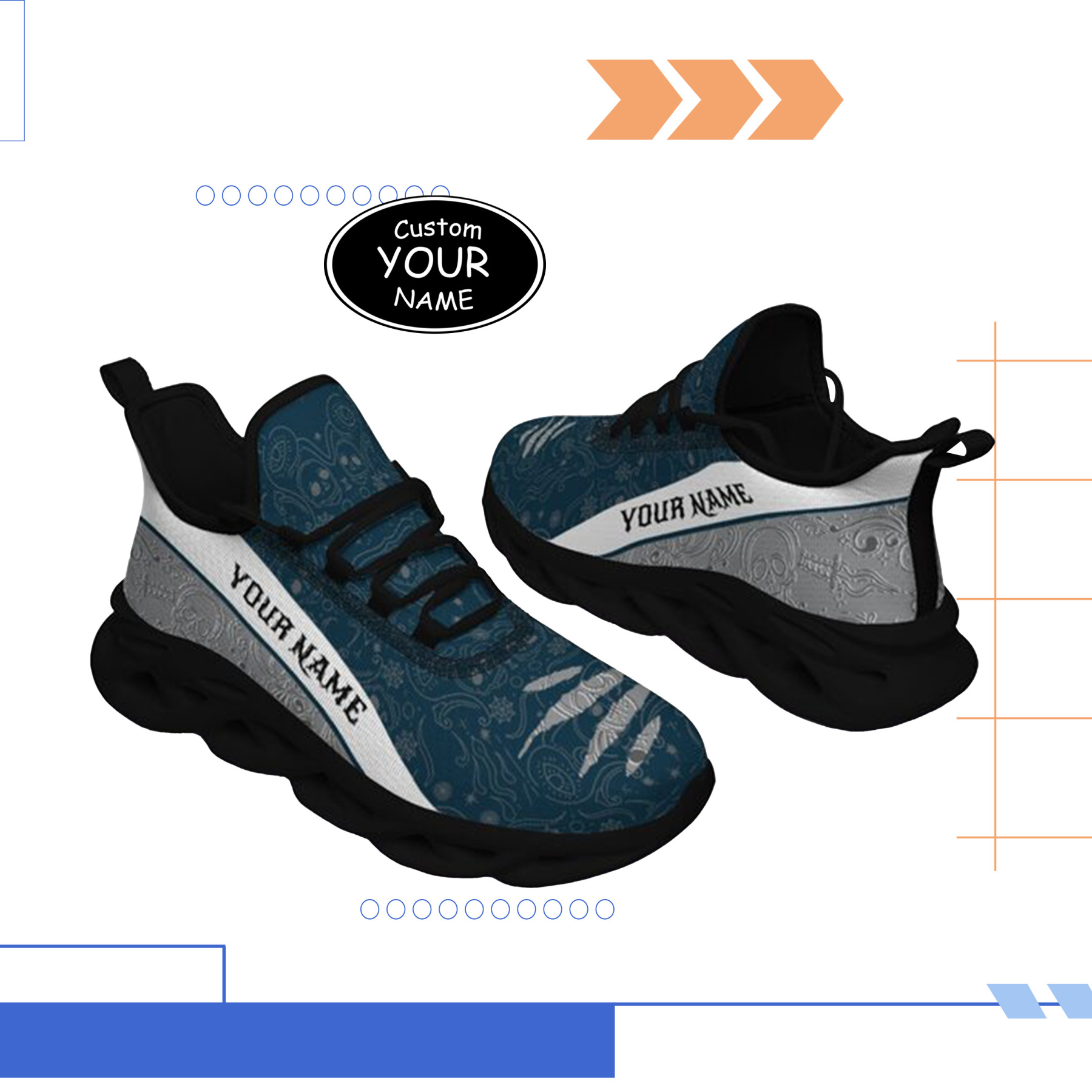 Max Sowl-25-yy-Logan-22-2, Personalized Utah State Aggies Custom Max Sowl Shoes, Patriotic Running Sneakers, Custom Comfortable Walking Shoes