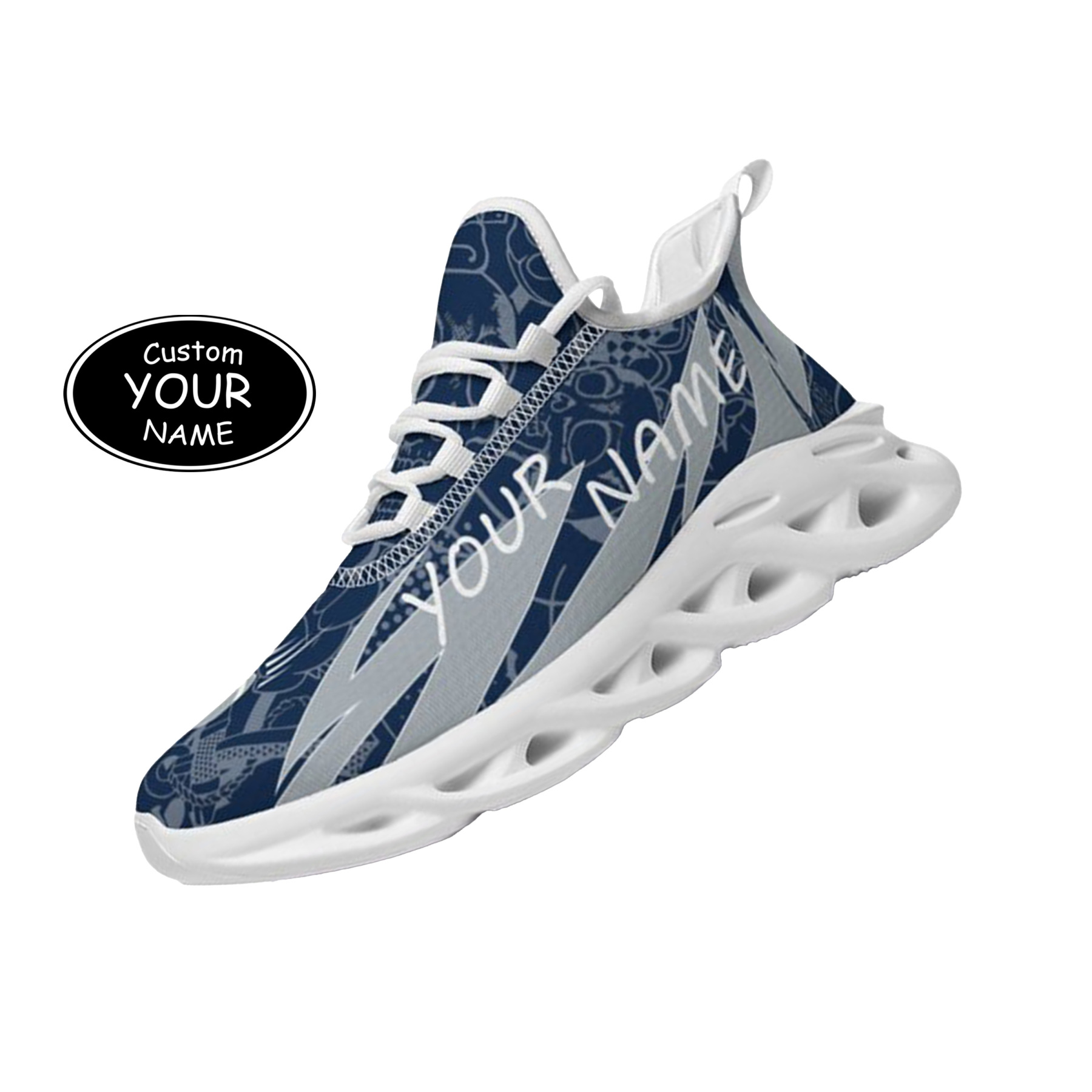 Max Sowl-25-yy-State College-17-4, Personalized Penn State Nittany Lions Custom Max Sowl Shoes, Personalized Sport Footwear, Custom Color-Blocked Running Shoes