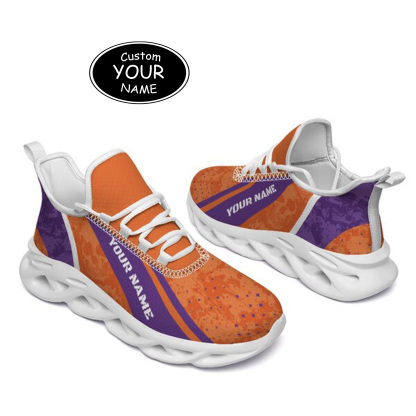 Max Sowl-25-cy-Clemson-1-1, Personalized Clemson Tigers Custom Max Sowl Shoes, Patriotic Running Sneakers, Custom Comfortable Walking Shoes