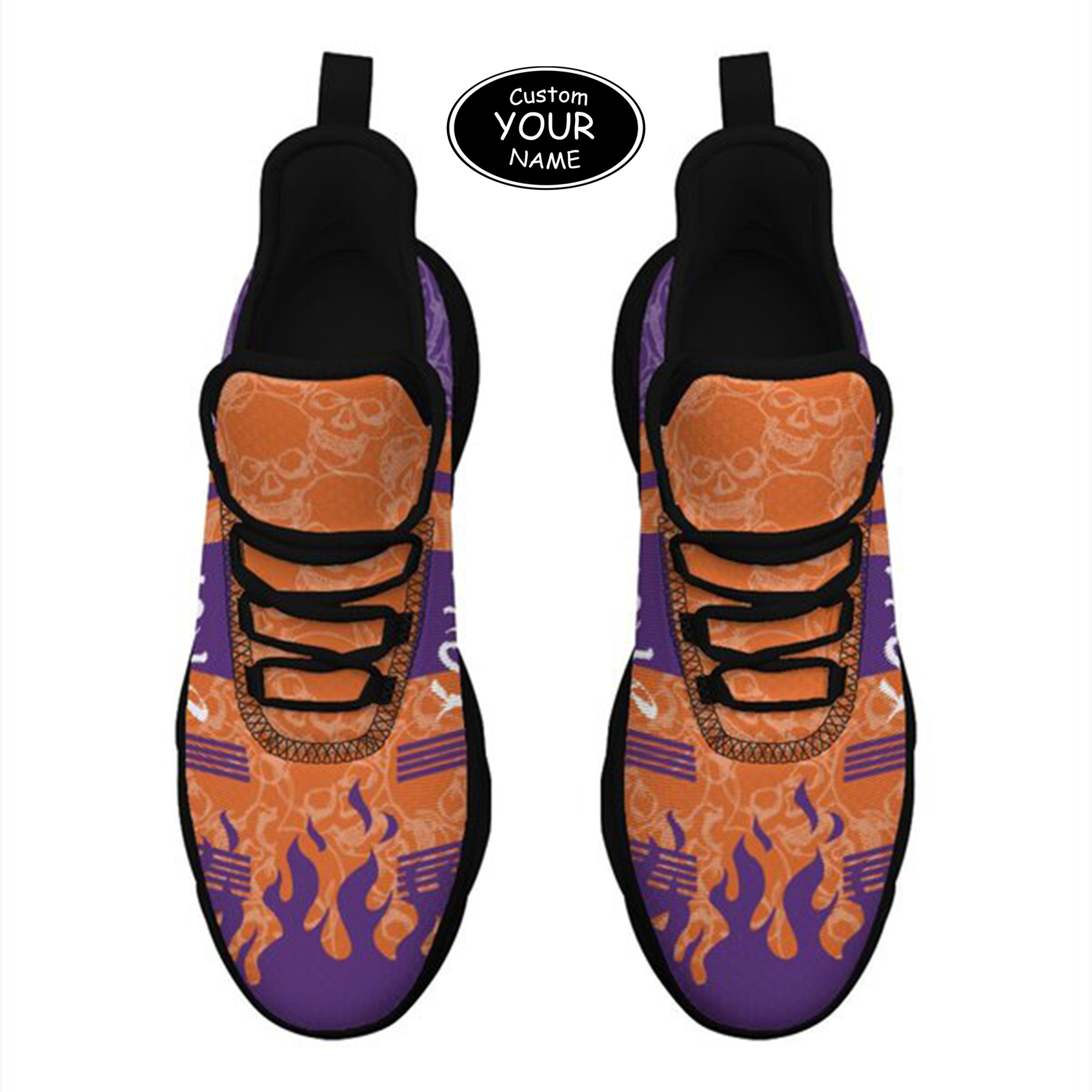 Max Sowl-25-yy-Clemson-1-3, Personalized Clemson Tigers Custom Max Sowl Shoes, Patriotic Running Sneakers, Custom Comfortable Walking Shoes