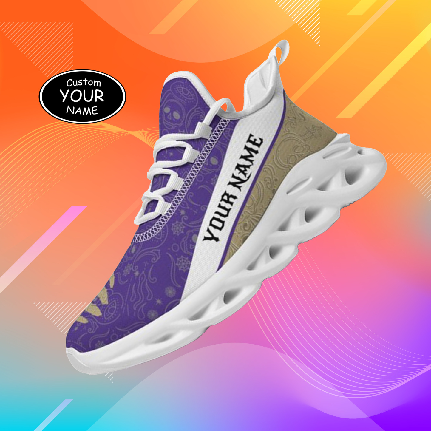 Personalized Washington Huskies Custom Max Sowl Shoes, Patriotic Running Sneakers, Custom Comfortable Walking Shoes