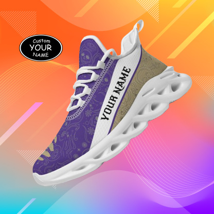 Personalized Washington Huskies Custom Max Sowl Shoes, Patriotic Running Sneakers, Custom Comfortable Walking Shoes
