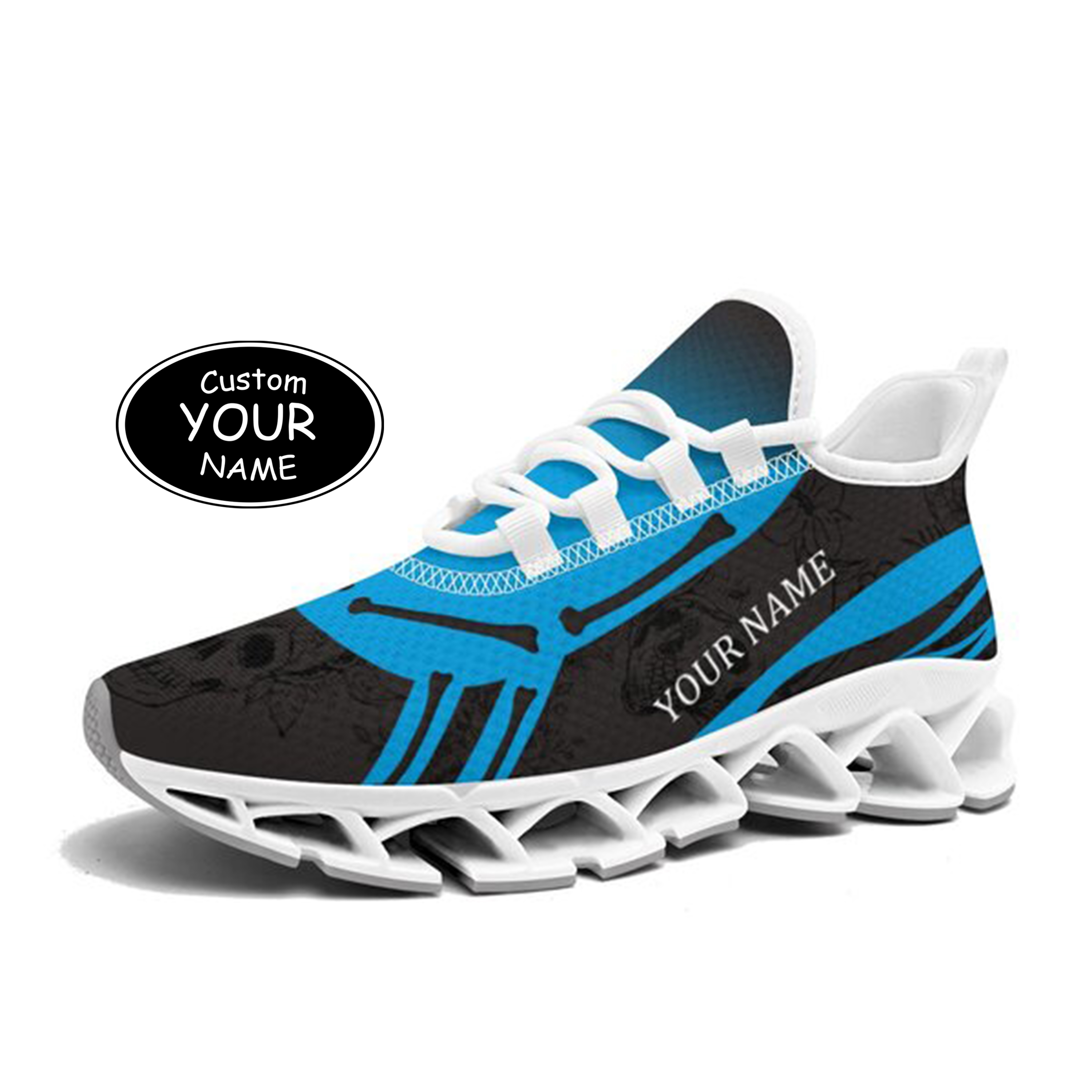 FN003-25-cy-Carolina-5-1，Personalized  Carolina Sneakers, Custom Breathable Walking Shoes, Patriotic Running Shoes