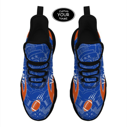 Max Sowl-25-yy-Boise-23-4, Personalized Boise State Broncos Custom Max Sowl Shoes, Personalized Sport Footwear, Custom Color-Blocked Running Shoes