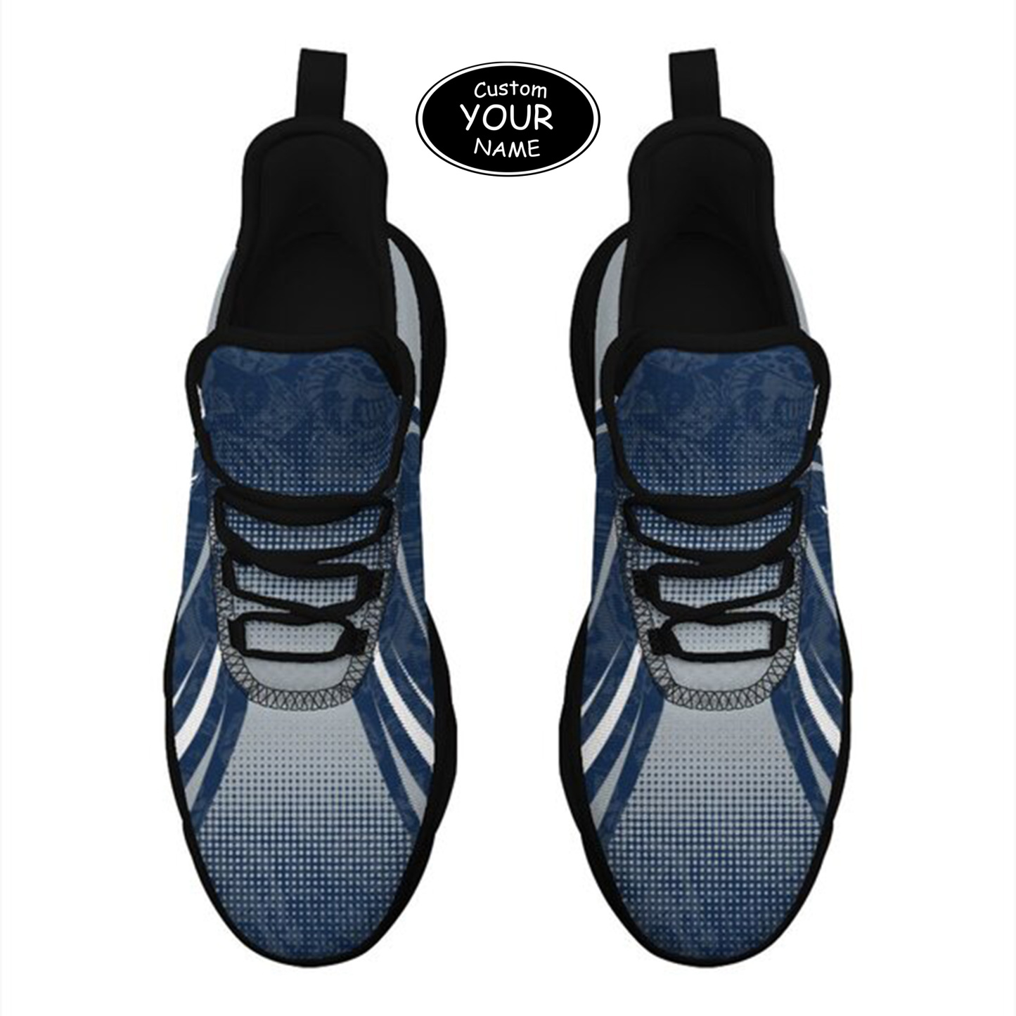 Max Sowl-25-yy-State College-17-6, Personalized Penn State Nittany Lions Custom Max Sowl Shoes, Personalized Skull Sport Footwear, Custom Color-Blocked Running Shoes