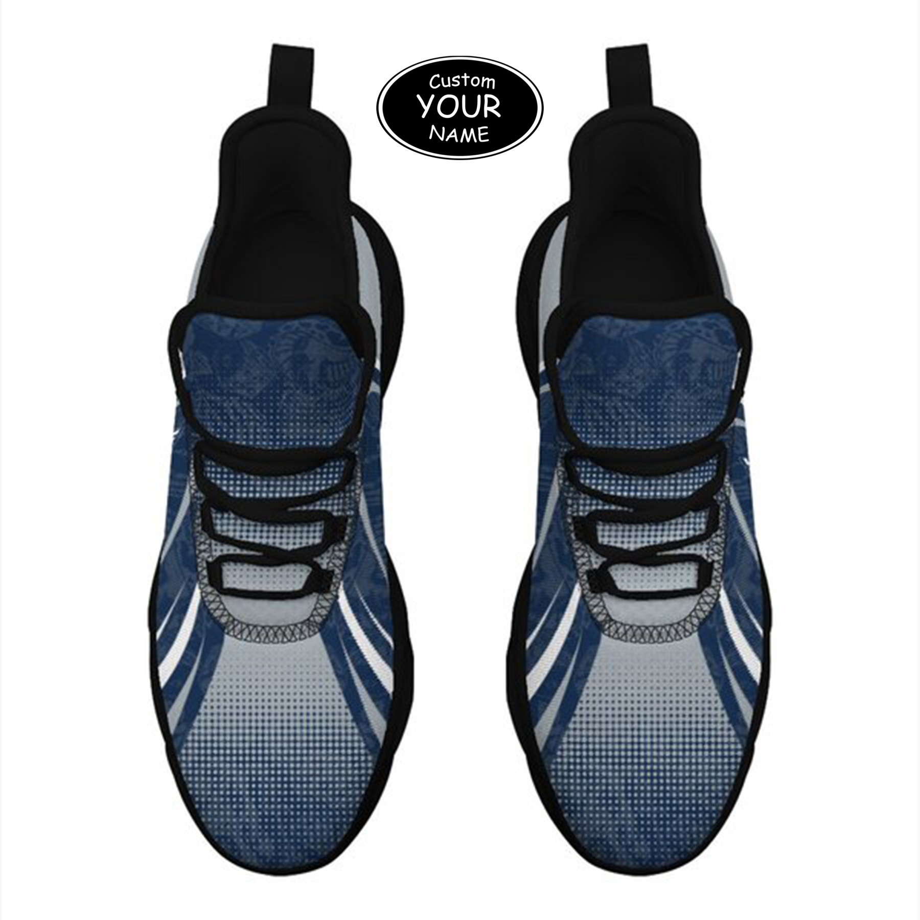 Max Sowl-25-yy-State College-17-6, Personalized Penn State Nittany Lions Custom Max Sowl Shoes, Personalized Skull Sport Footwear, Custom Color-Blocked Running Shoes