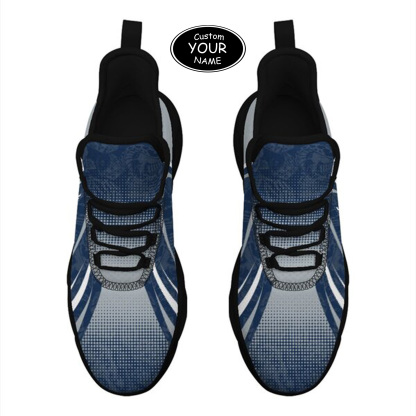 Max Sowl-25-yy-State College-17-6, Personalized Penn State Nittany Lions Custom Max Sowl Shoes, Personalized Skull Sport Footwear, Custom Color-Blocked Running Shoes