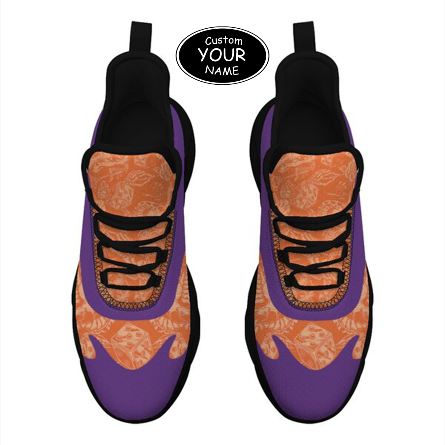 Max Sowl-25-cy-Clemson-1-3, Personalized Clemson Tigers Custom Max Sowl Shoes, Patriotic Running Sneakers, Custom Comfortable Walking Shoes