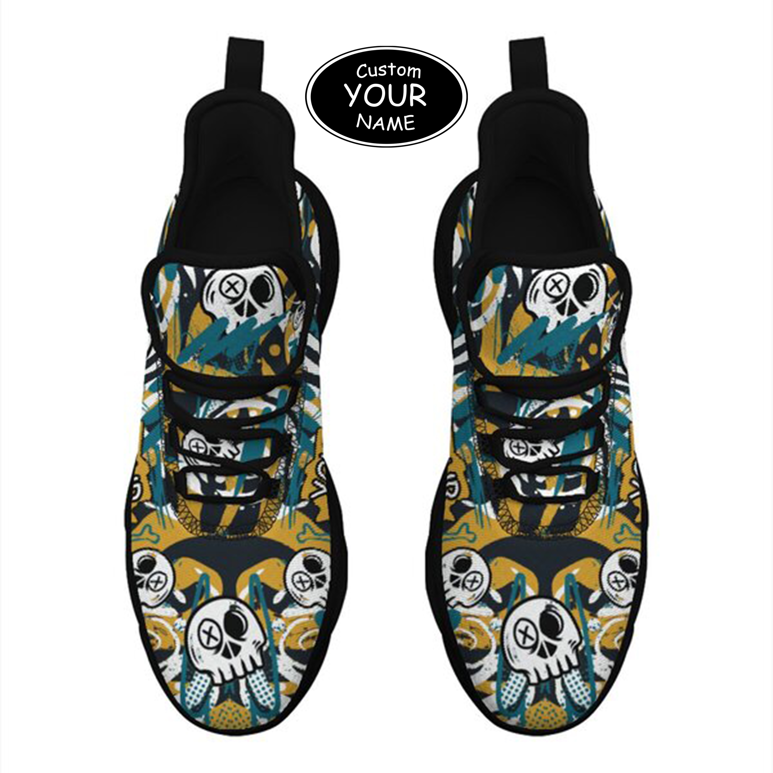 Max Sowl-25-cy-Jacksonville-16-7, Personalized Jacksonville Sneakers, Custom Breathable Walking Shoes, Patriotic Running Shoes