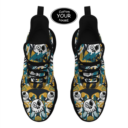 Max Sowl-25-cy-Jacksonville-16-7, Personalized Jacksonville Sneakers, Custom Breathable Walking Shoes, Patriotic Running Shoes