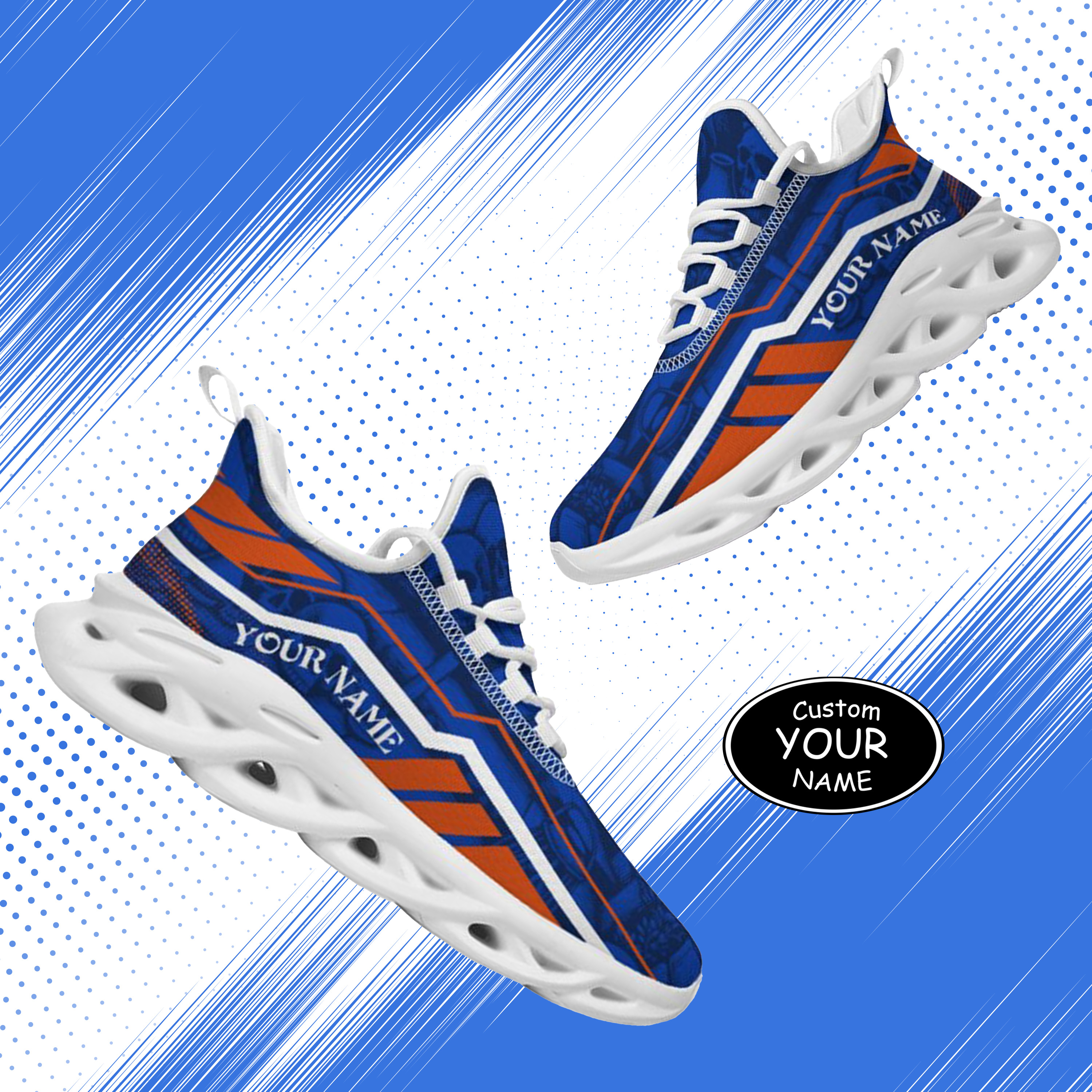 Personalized Boise State Broncos Custom Max Sowl Shoes, Patriotic Running Sneakers, Custom Comfortable Walking Shoes
