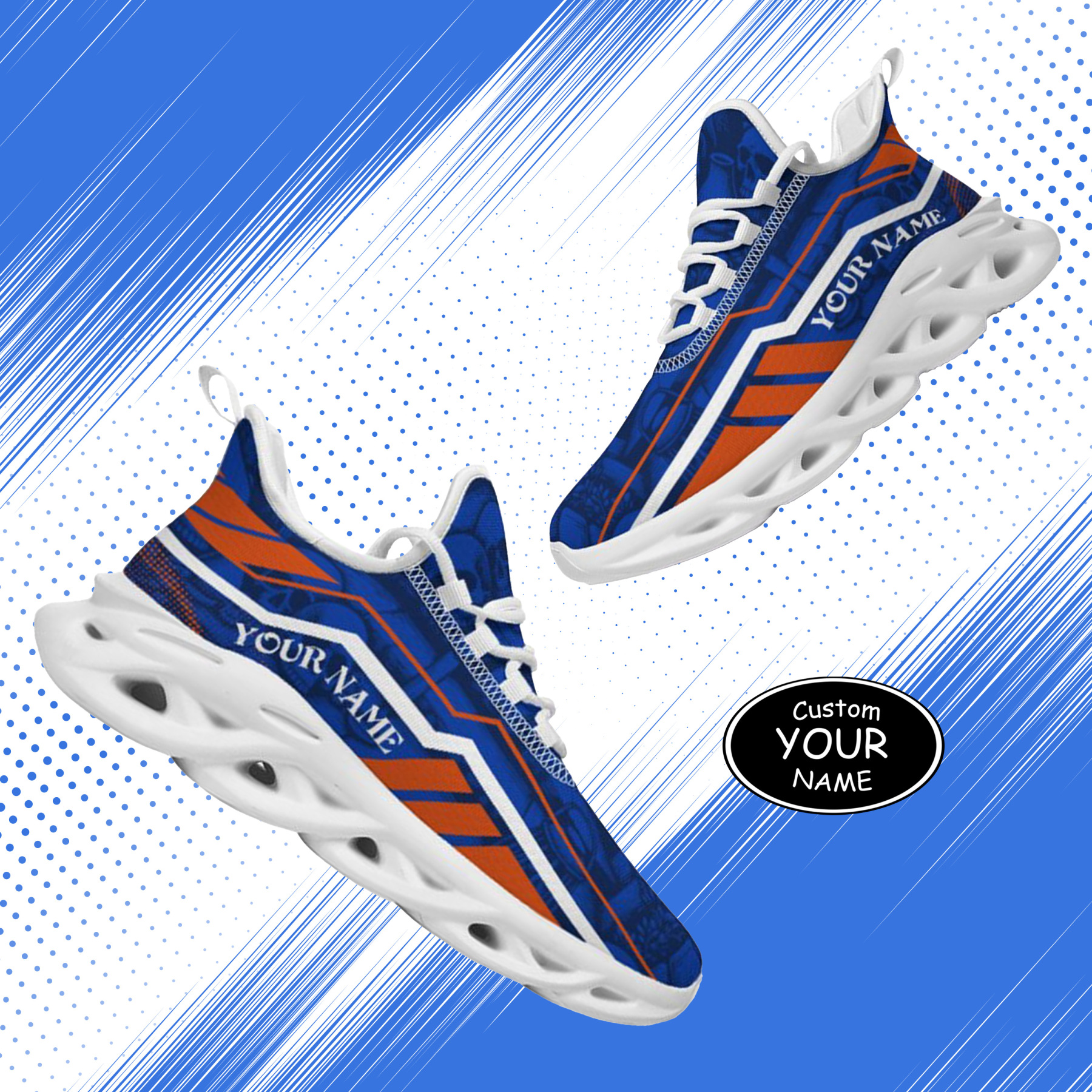 Personalized Boise State Broncos Custom Max Sowl Shoes, Patriotic Running Sneakers, Custom Comfortable Walking Shoes