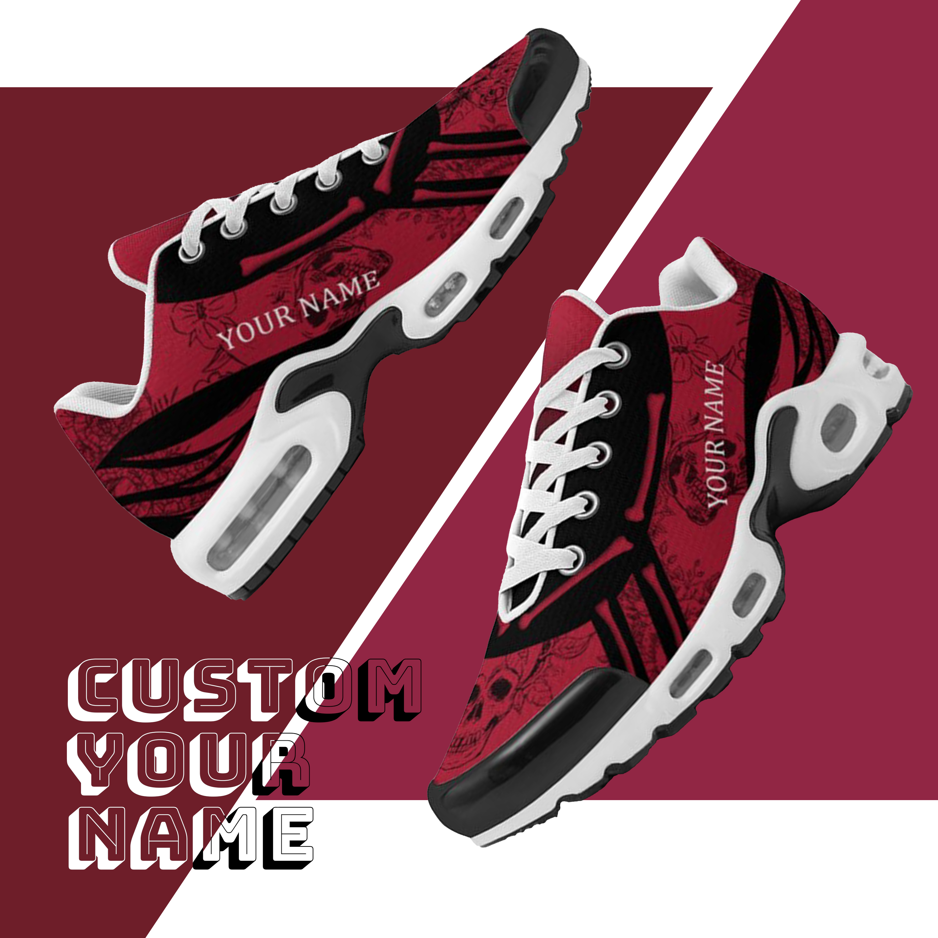 TN-25-cy-Atlanta-3-1，Personalized  Atlanta Sneakers, Custom Breathable Walking Shoes, Patriotic Running Shoes